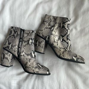 snakeskin boots